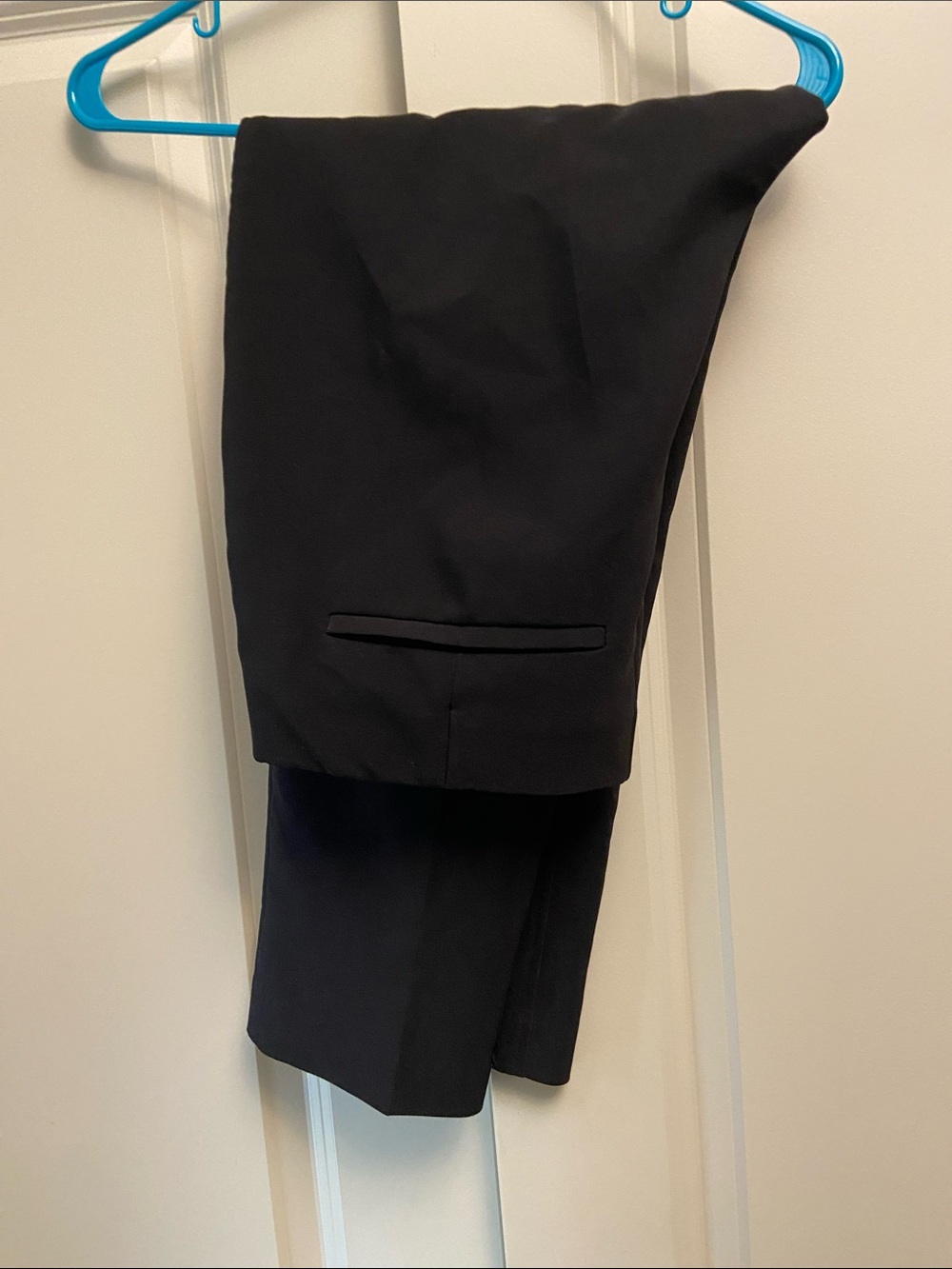 Adrianna Papell Black Straight-Leg Dress Pants